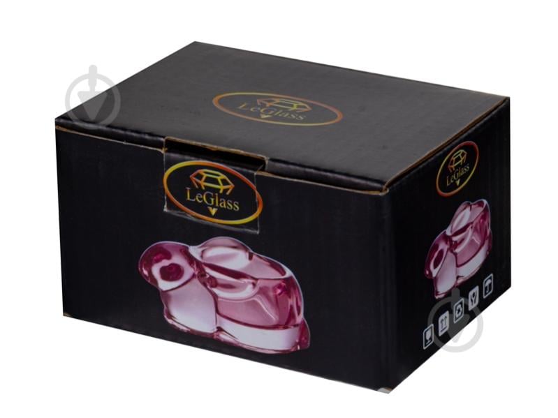 Подставка для яиц LeGlass Rabbit 9,2х6,3х4,4 см pink 355-296 - фото 2 Подставка для яиц LeGlass Rabbit 9,2х6,3х4,4 см pink 355-296 - фото 2