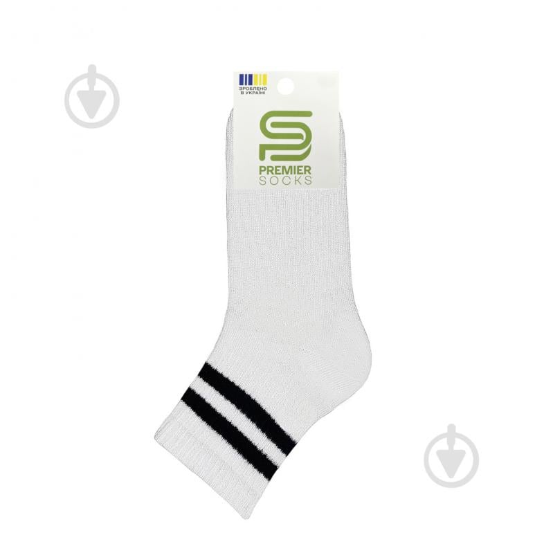 Носки детские унисекс Premier Socks высокие р. 18–20 белый с черным - фото 1