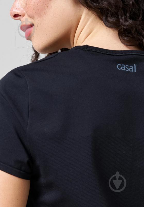 Футболка жіноча Casall ESSENTIAL BLOCK SEAMLESS TEE 23214-901 р.M чорний - фото 3