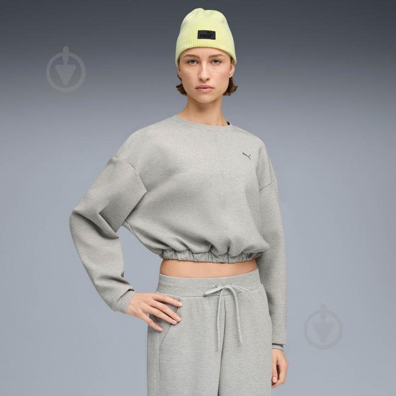 Світшот Puma CLOUDSPUN CREW 52746104 р.XL сірий - фото 1 Світшот Puma CLOUDSPUN CREW 52746104 р.XL сірий - фото 1