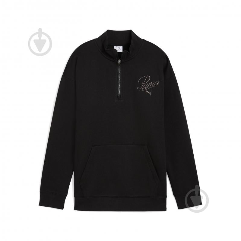 Джемпер Puma ESS SCRIPT Relaxed High-Neck Half-Zip Crew FL 68807301 р.XL чорний - фото 1 Джемпер Puma ESS SCRIPT Relaxed High-Neck Half-Zip Crew FL 68807301 р.XL чорний - фото 1