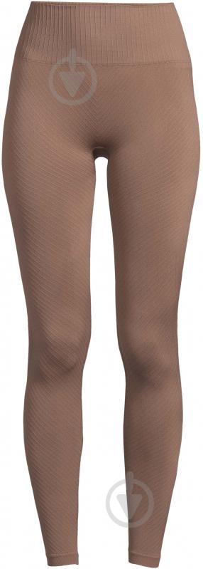 Лосини Casall SEAMLESS GRAPHICAL RIB HIGH WAIST TIGHTS 22610-446 р.M коричневий - фото 1