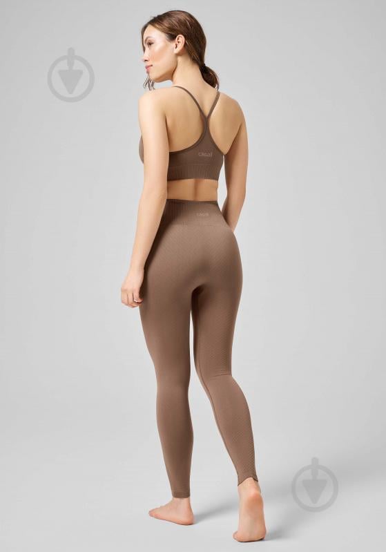 Лосини Casall SEAMLESS GRAPHICAL RIB HIGH WAIST TIGHTS 22610-446 р.L коричневий - фото 6