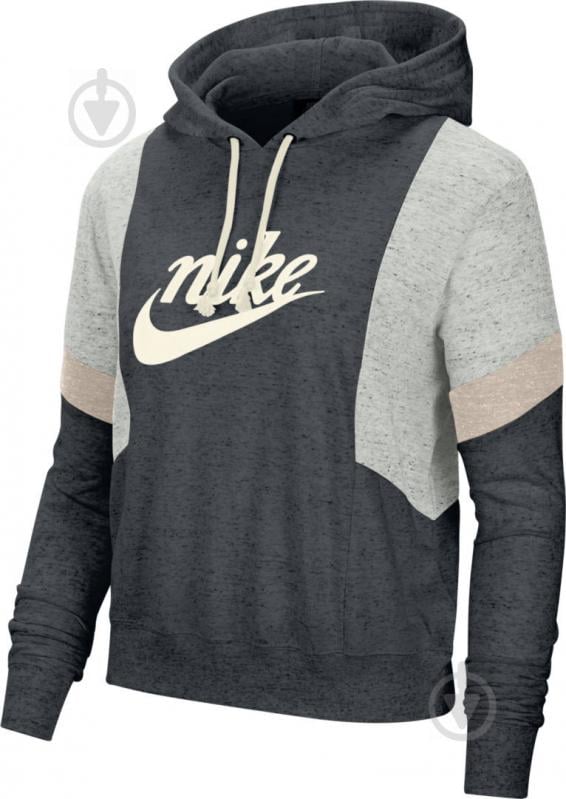 Джемпер Nike W NSW VRSTY HOODIE HBR CJ3705-010 р. L черный - фото 1