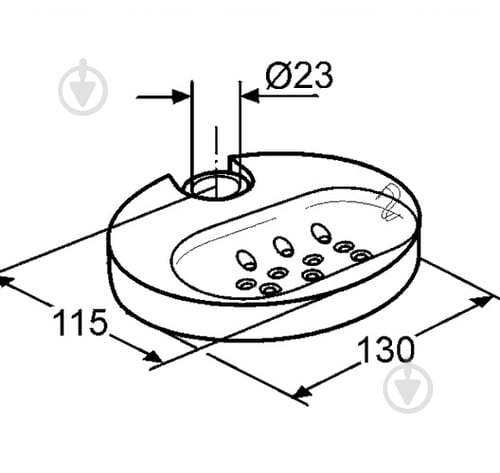 Мыльница Kludi Logo 611012100 - фото 2