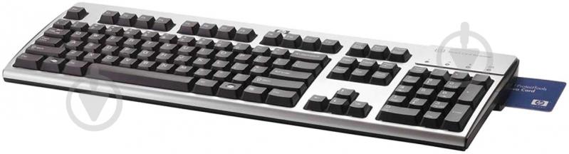 Клавиатура HP USB SmartCard CCID Keyboard (E6D77AA) USB black/grey - фото 2 Клавиатура HP USB SmartCard CCID Keyboard (E6D77AA) USB black/grey - фото 2