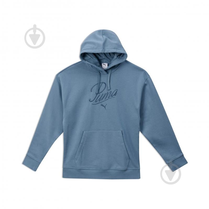 Джемпер Puma ESS SCRIPT Comfort Hoodie FL 68807234 р.XS синий - фото 4 Джемпер Puma ESS SCRIPT Comfort Hoodie FL 68807234 р.XS синий - фото 4