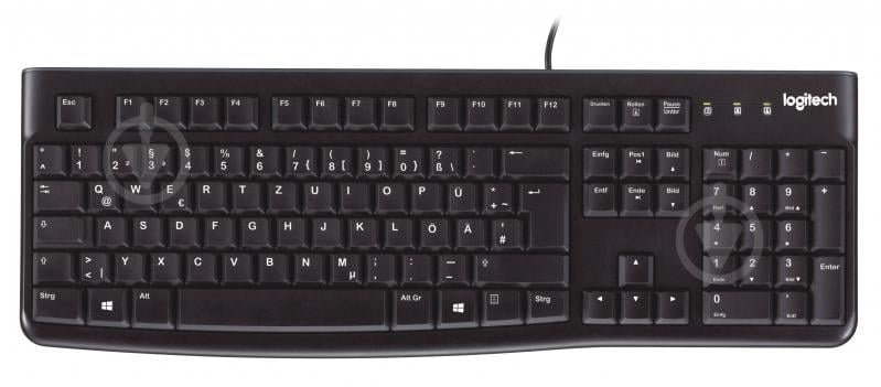 Клавіатура Logitech Keyboard K120 USB RUS OEM (920-002522) black - фото 1