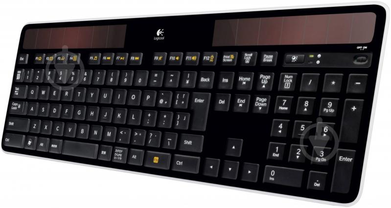 Клавіатура Logitech Wireless Solar Keyboard K750 (920-002938) black - фото 2