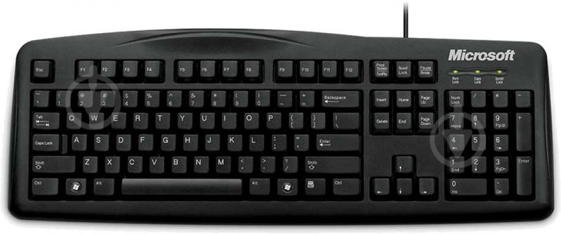 Клавіатура Microsoft Wired Keyboard 200 (6JH-00019) USB black - фото 1