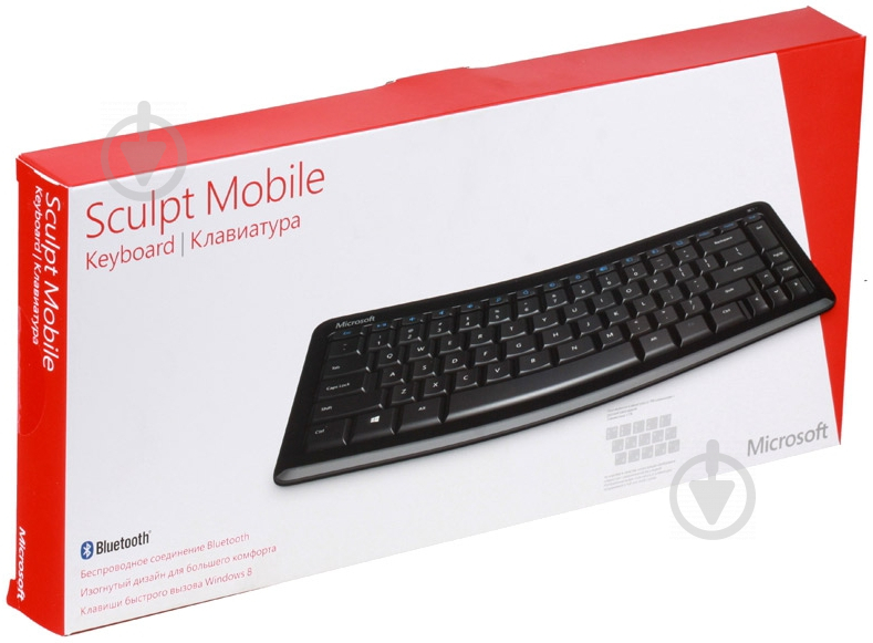 Клавіатура Microsoft Sculpt Mobile Keyboard (T9T-00017) black - фото 3