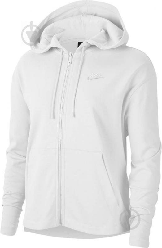 Джемпер Nike W NSW HOODIE FZ JRSY CJ3752-100 р. L белый - фото 1