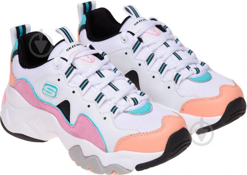 Кросівки для дівчаток демісезонні Skechers 80443L WPKB р.35 різнокольорові - фото 2