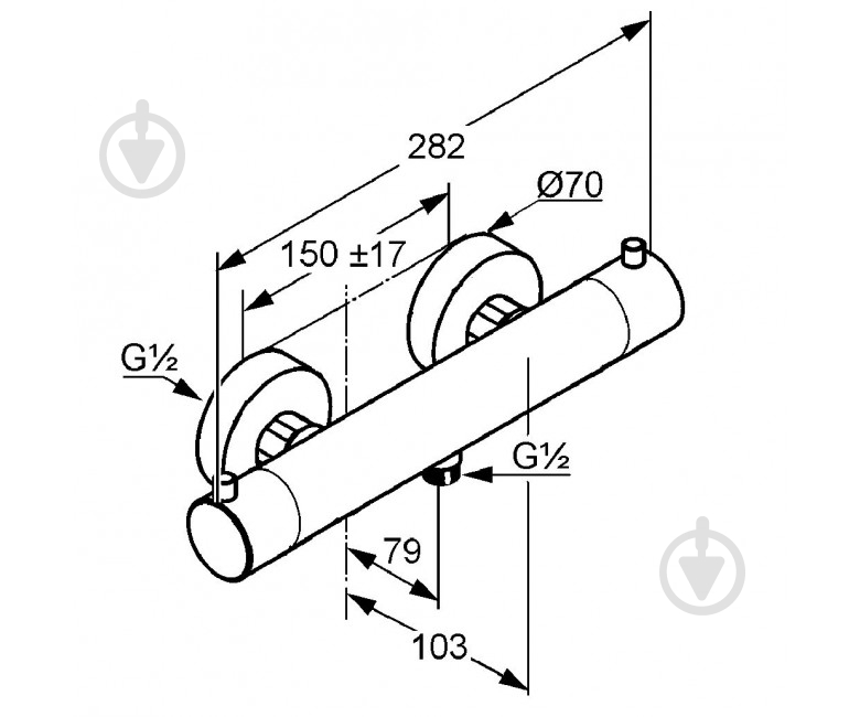 Смеситель для душа Kludi Objekta 352000538 - фото 2