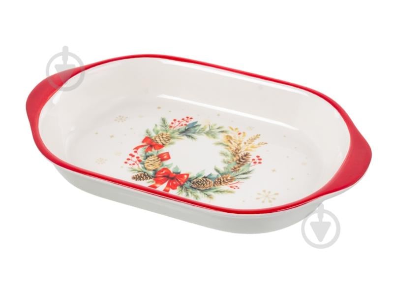 Блюдо для запекания Lefard Рождественский венок 29х18х4,5 см 858-0169 - фото 3 Блюдо для запекания Lefard Рождественский венок 29х18х4,5 см 858-0169 - фото 3