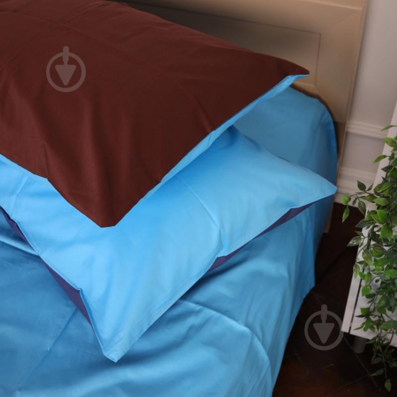 Наволочка сатин 22-1324 Adam 50x70 см голубой/коричневый MirSon - фото 1 Наволочка сатин 22-1324 Adam 50x70 см голубой/коричневый MirSon - фото 1