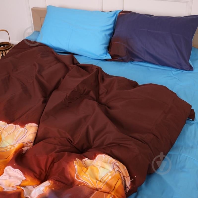 Наволочка сатин 22-1324 Adam 50x70 см голубой/коричневый MirSon - фото 3 Наволочка сатин 22-1324 Adam 50x70 см голубой/коричневый MirSon - фото 3