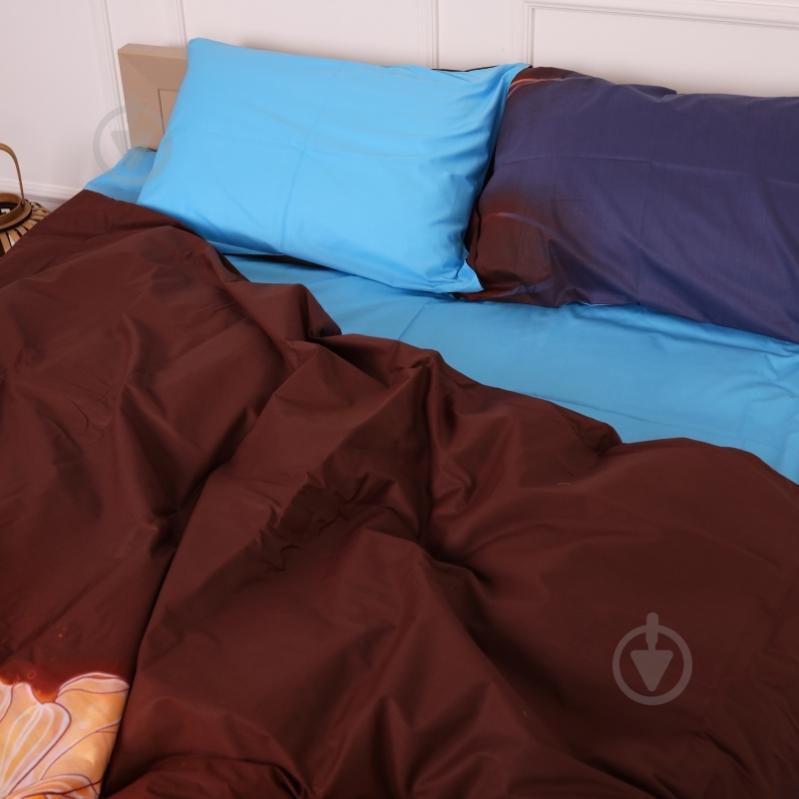 Наволочка сатин 22-1324 Adam 50x70 см голубой/коричневый MirSon - фото 4 Наволочка сатин 22-1324 Adam 50x70 см голубой/коричневый MirSon - фото 4