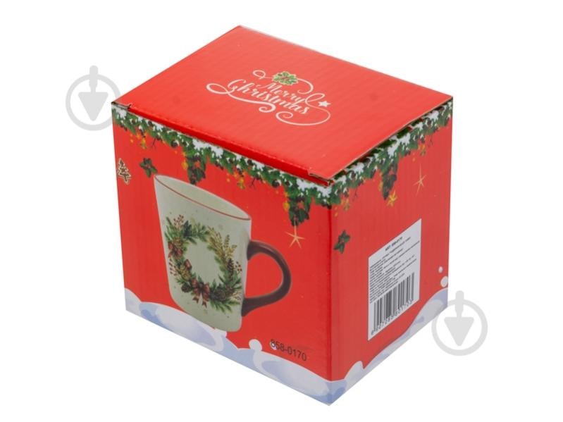 Чашка Lefard Рождественский венок 330 мл 858-0170 - фото 2