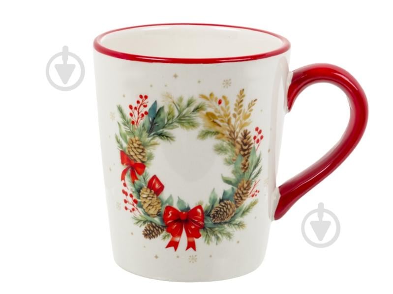 Чашка Lefard Рождественский венок 330 мл 858-0170 - фото 1