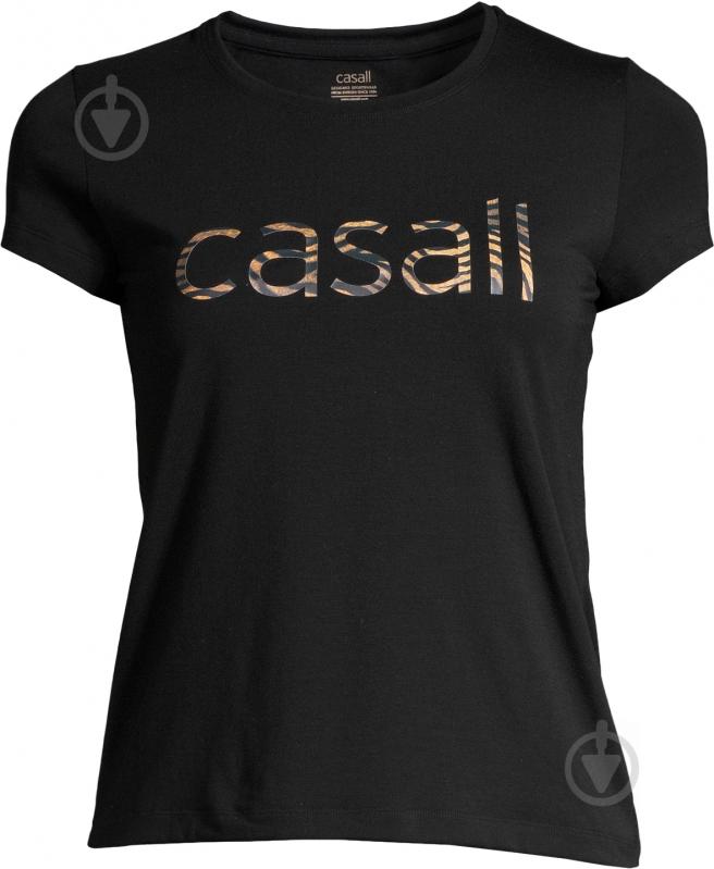 Футболка Casall Heritage Logo Tee 19170-901 р.XS черный - фото 1