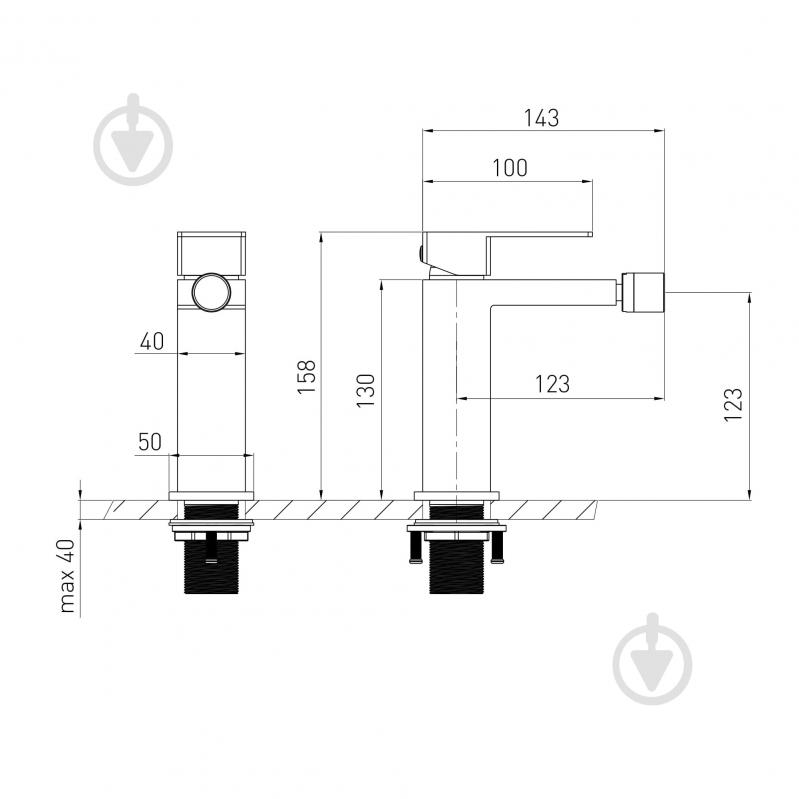 Смеситель для биде VOLLE PARDO 1548.020101 хром - фото 2 Смеситель для биде VOLLE PARDO 1548.020101 хром - фото 2