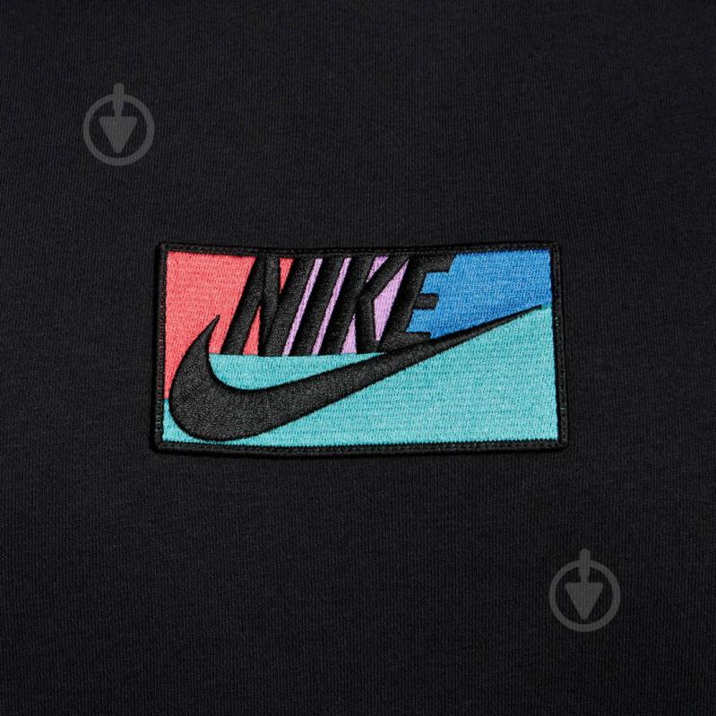 Світшот Nike M NK CLUB+ BB CREW PATCH GX FB8435-010 р.XL чорний - фото 3