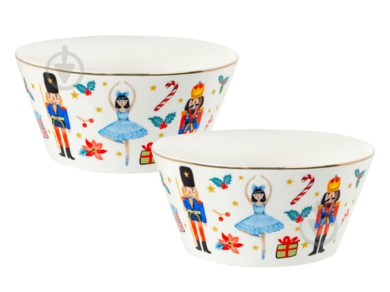 Набір салатників Lefard White Christmas 14 см 2 шт 922-101 - фото 1 Набір салатників Lefard White Christmas 14 см 2 шт 922-101 - фото 1