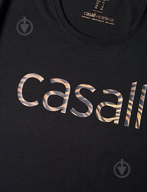 Футболка Casall Heritage Logo Tee 19170-901 р.42 чорний - фото 5