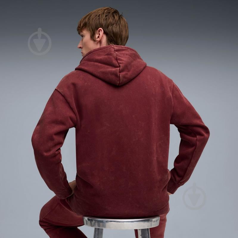 Джемпер Puma ESS ELEVATED Relaxed Wash Hoodie FL 68804996 р.2XL бордовий - фото 2