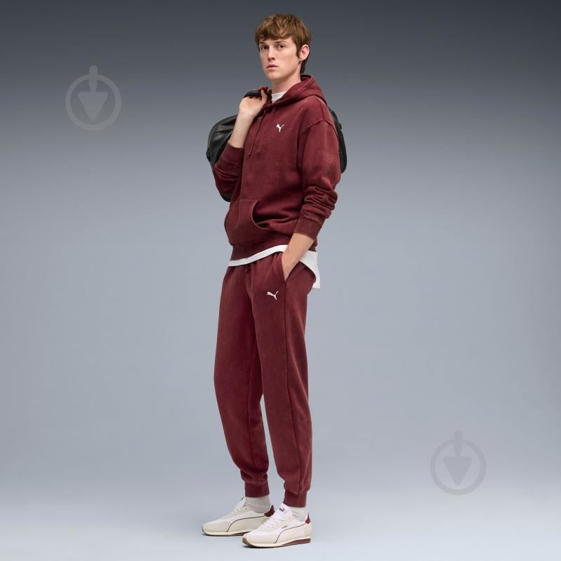 Джемпер Puma ESS ELEVATED Relaxed Wash Hoodie FL 68804996 р.2XL бордовий - фото 3