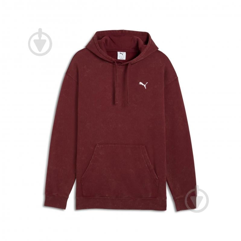 Джемпер Puma ESS ELEVATED Relaxed Wash Hoodie FL 68804996 р.2XL бордовий - фото 4