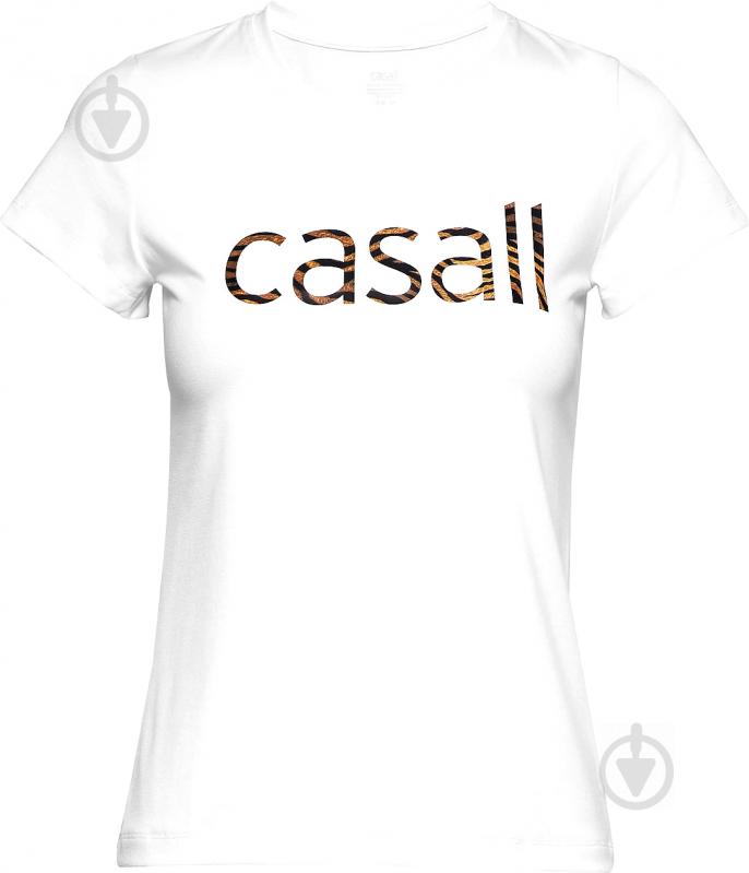 Футболка Casall Heritage Logo Tee 19170-001 р.XS белый - фото 1