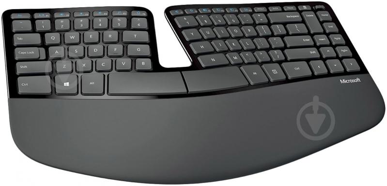 Комплект клавиатура + мышь Microsoft Sculpt Ergonomic Desktop black (L5V-00017) - фото 2