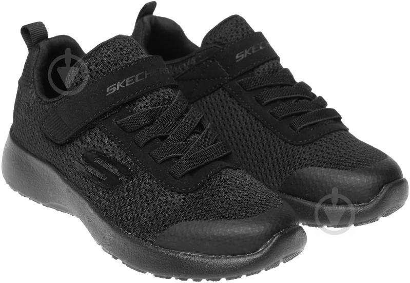 Кроссовки для мальчиков демисезонные Skechers 97770L BBK р.33,5 черные - фото 2