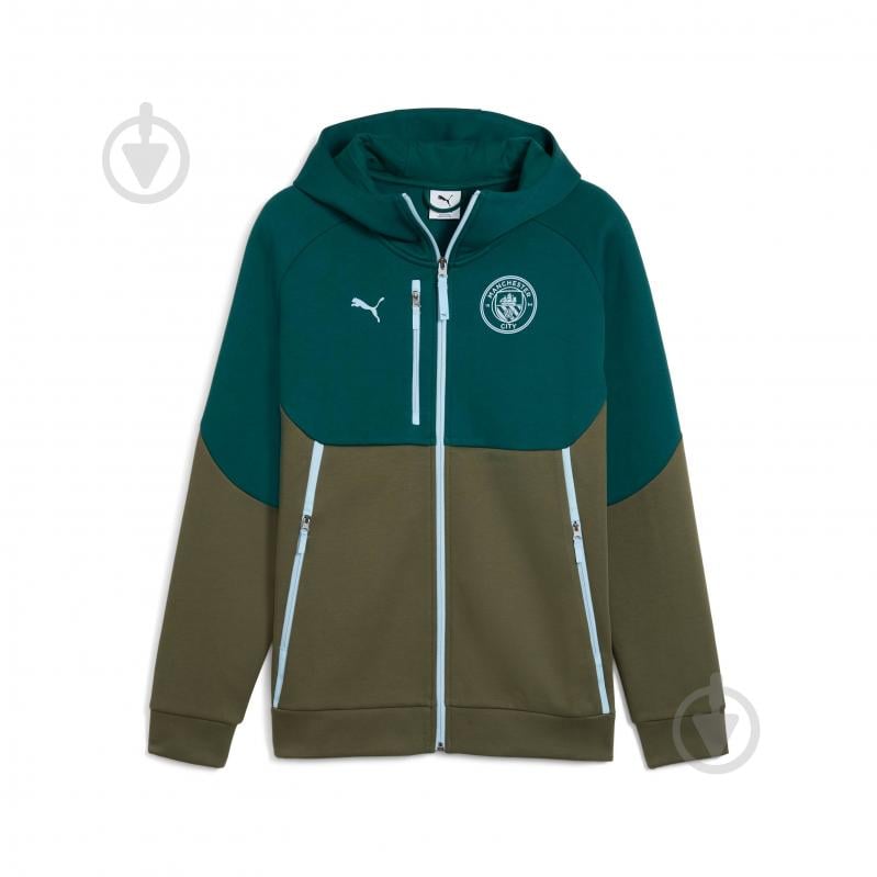 Джемпер Puma MCFC PUMATECH FZ Hoodie 78265626 р.2XL зелений - фото 6 Джемпер Puma MCFC PUMATECH FZ Hoodie 78265626 р.2XL зелений - фото 6