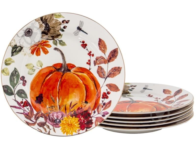 Набор десертных тарелок Lefard Осенний урожай19 см 6 шт. 922-056 - фото 1 Набор десертных тарелок Lefard Осенний урожай19 см 6 шт. 922-056 - фото 1