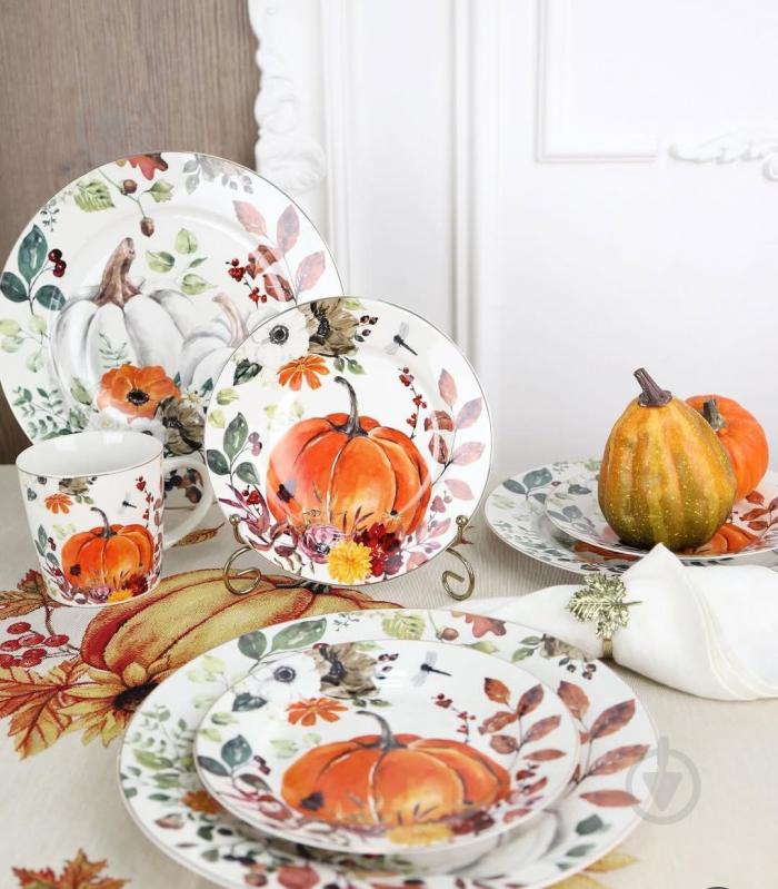 Набор десертных тарелок Lefard Осенний урожай19 см 6 шт. 922-056 - фото 3 Набор десертных тарелок Lefard Осенний урожай19 см 6 шт. 922-056 - фото 3