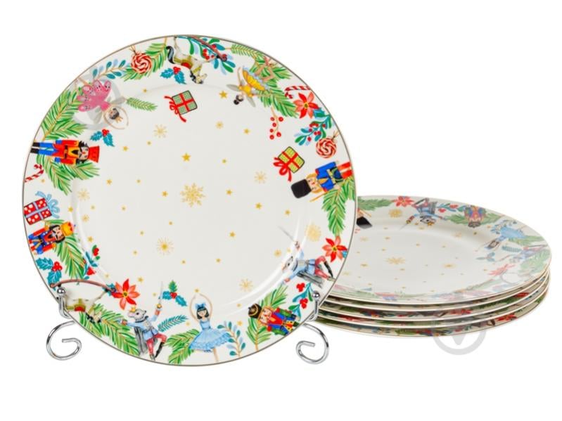 Набор тарелок подставных Lefard White Christmas 27 см 6 шт. 922-102 - фото 1 Набор тарелок подставных Lefard White Christmas 27 см 6 шт. 922-102 - фото 1