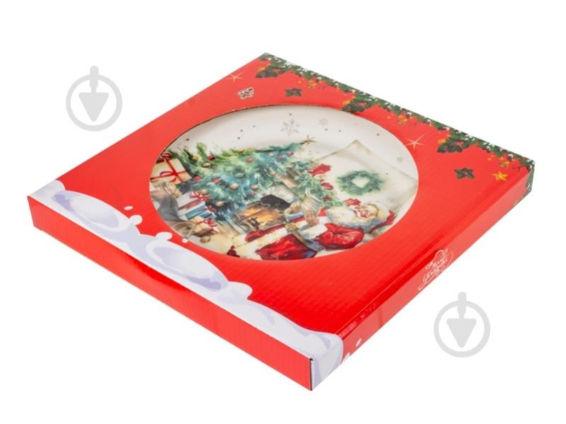 Тарелка обеденная Lefard Тайный Санта 24,5 см 858-0163 - фото 2 Тарелка обеденная Lefard Тайный Санта 24,5 см 858-0163 - фото 2