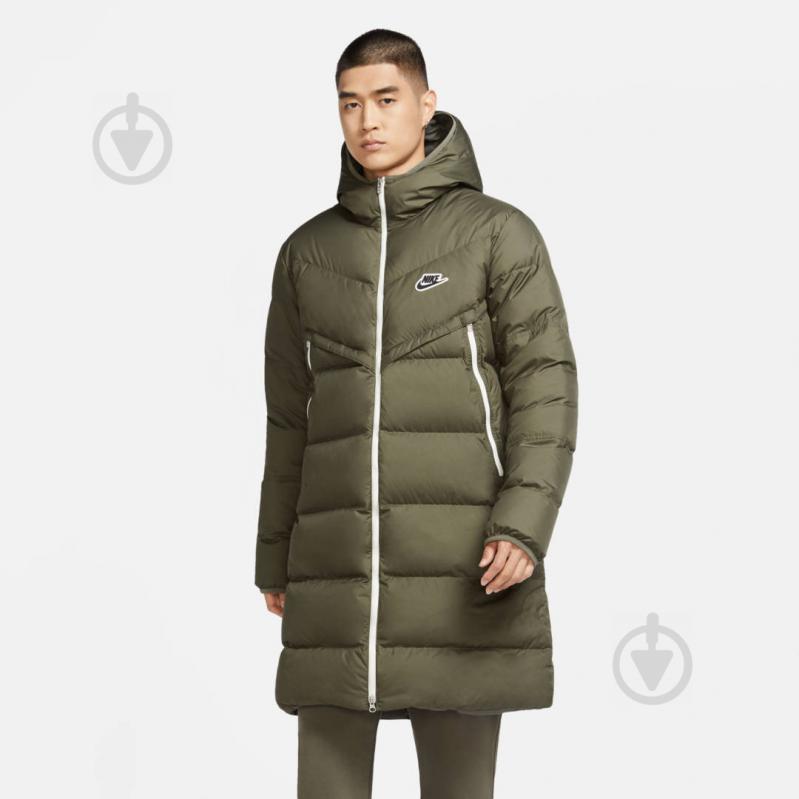 Пуховик чоловічий зимовий Nike M NSW DWN FIL WR PARKA SHLD R CU4412-380 р.L оливковий - фото 4