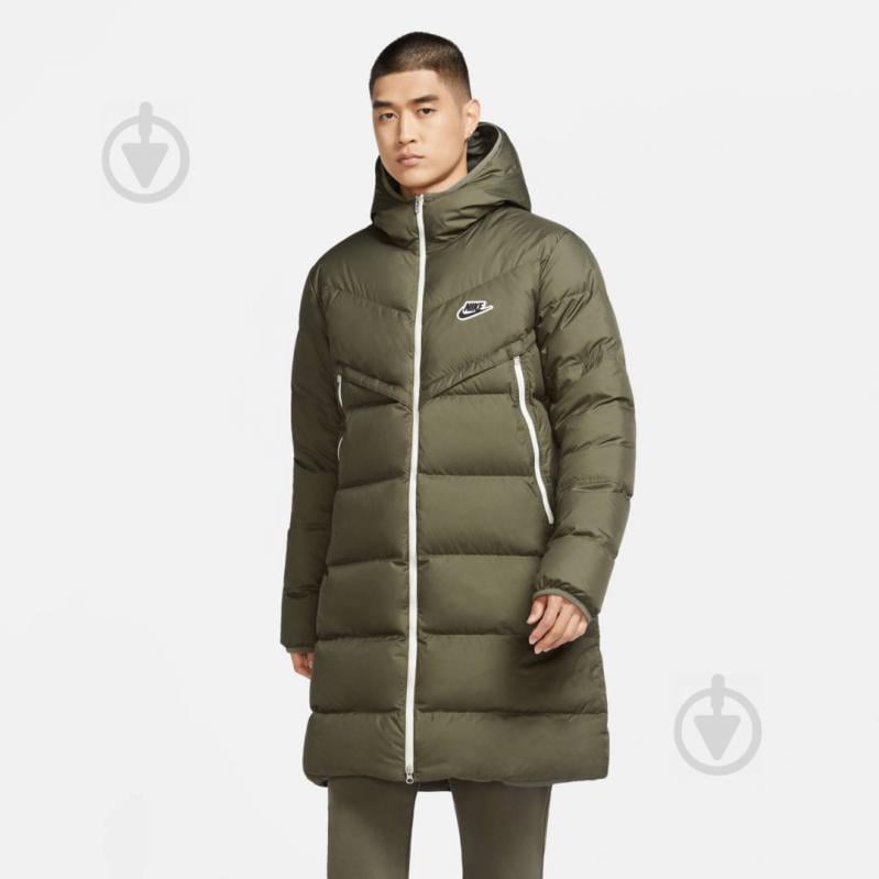 Пуховик чоловічий зимовий Nike M NSW DWN FIL WR PARKA SHLD R CU4412-380 р.M оливковий - фото 4