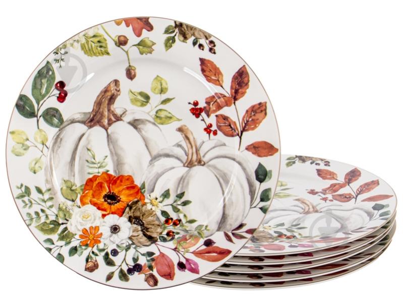 Набор тарелок подставных Lefard Осенний урожай 27 см 6 шт. 922-055 - фото 1 Набор тарелок подставных Lefard Осенний урожай 27 см 6 шт. 922-055 - фото 1