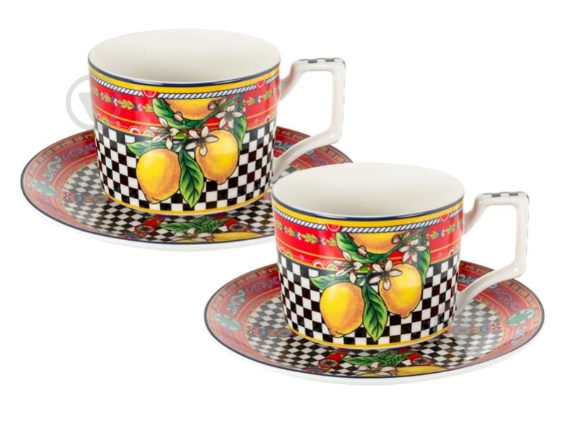 Набор чайный Hanna Dolche Lemons 250 мл 4 предмета 922-095 - фото 1 Набор чайный Hanna Dolche Lemons 250 мл 4 предмета 922-095 - фото 1