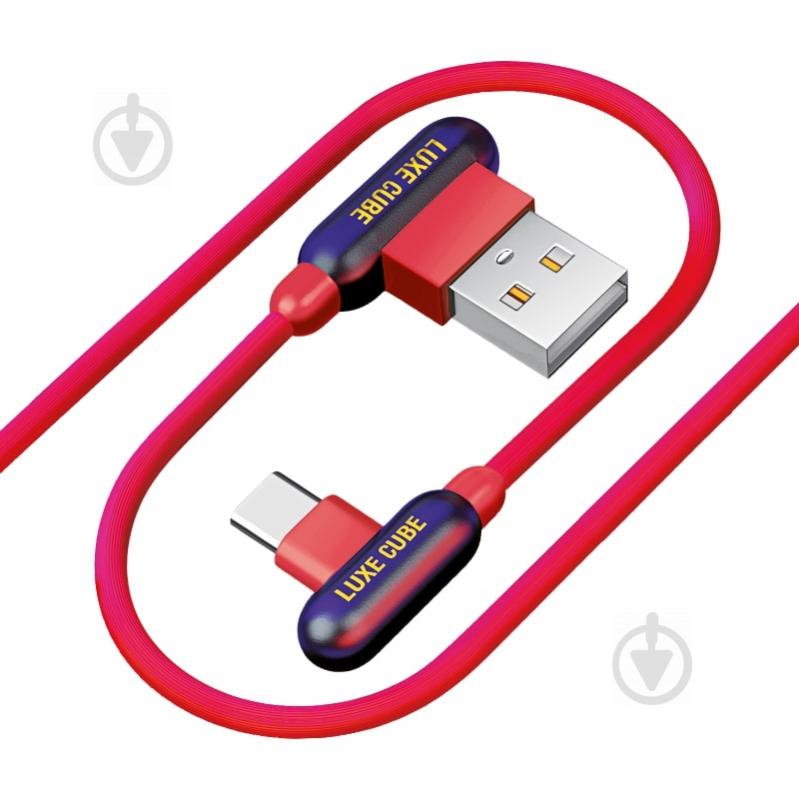 Кабель Luxe Cube Game USB C to USB 1 м червоний (9998686444250) - фото 1