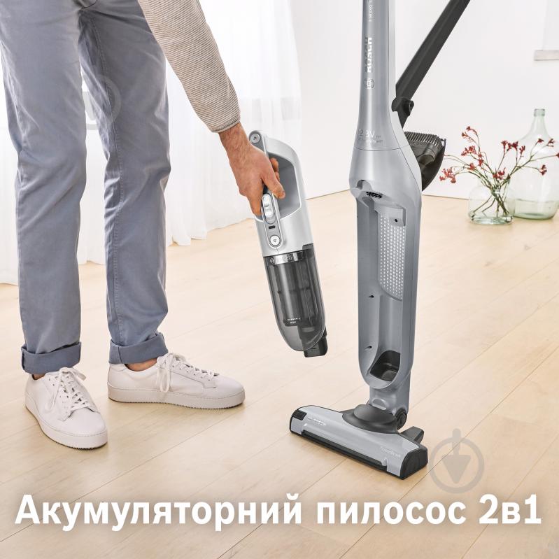 Пилосос акумуляторний Bosch Flexxo Gen2 Серия 4 BCH3K2301 silver - фото 3