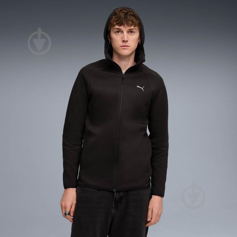 Джемпер Puma EVOSTRIPE FZ Hoodie DK 68823101 р.2XL чорний - фото 1