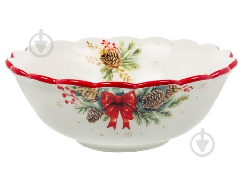 Салатник Lefard Різдвяний вінок 20 см 858-0168 - фото 1 Салатник Lefard Різдвяний вінок 20 см 858-0168 - фото 1