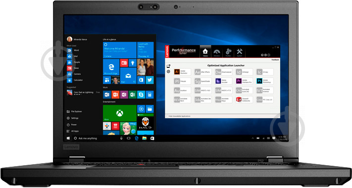 Ноутбук Lenovo ThinkPad P52 15.6" (20M9001LRT) black - фото 1