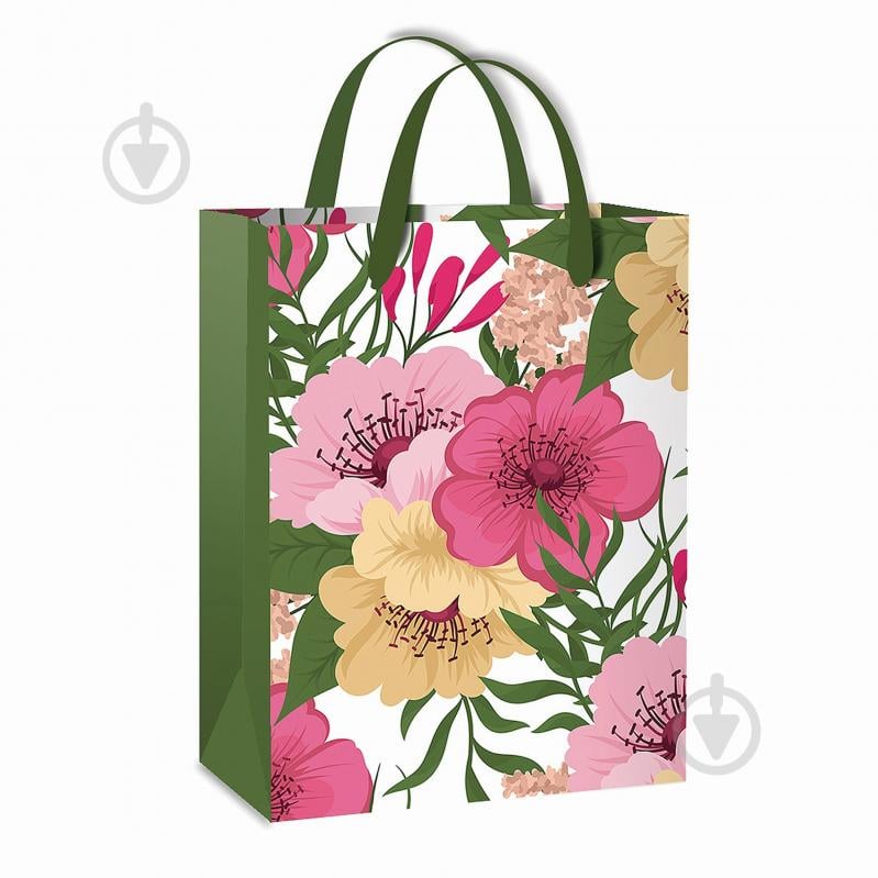 Пакет подарочный L 270x330x110 мм Весенние цветы Львівська Мануфактура Друку - фото 1 Пакет подарочный L 270x330x110 мм Весенние цветы Львівська Мануфактура Друку - фото 1